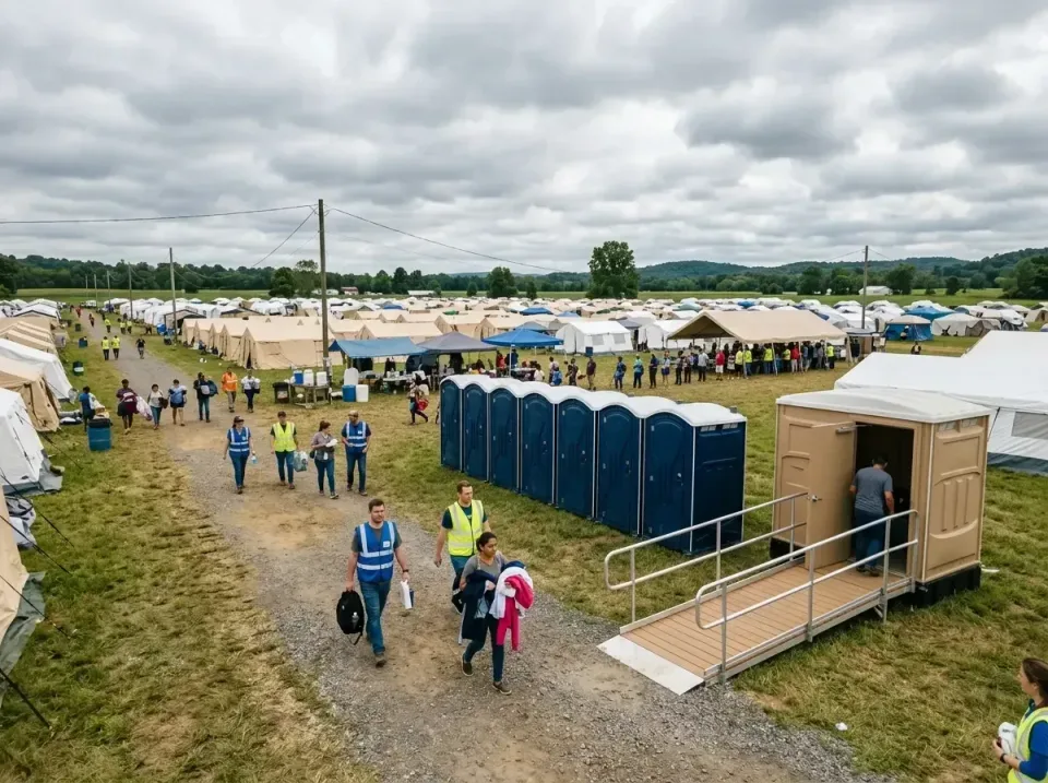 disaster-relief-camp-restrooms-010 — frequently asked questions, Dumpster & Portable Bathrooms Rental in White Settlement, TX